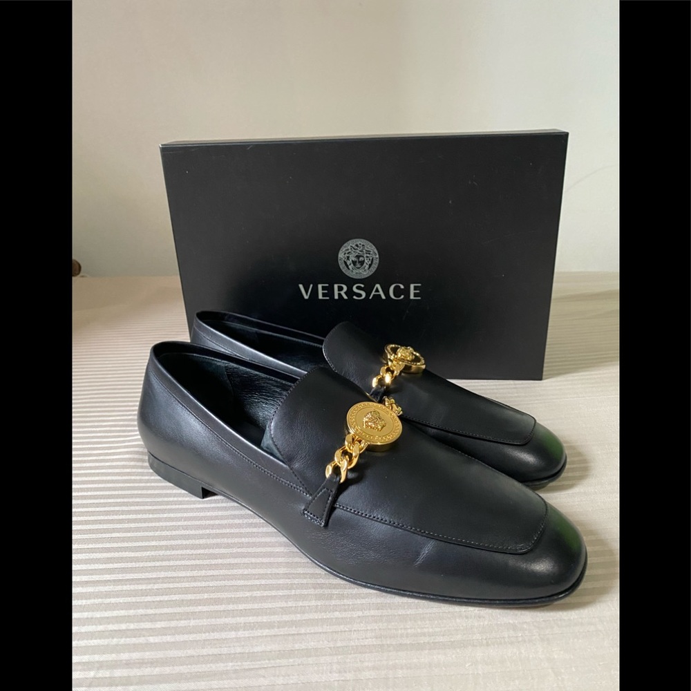 Versace medusa loafers